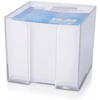 Pojemnik z wkadem papierowym DONAU, karteczki - biae nieklejone