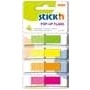 Zakadki indeksujce w podajniku stick´n, zakadki indeksujce w podajnikach, mix 4 kolorw neonowych: 4 bloczki 45 x 12 mm po 40 karteczek