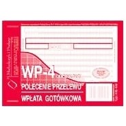 Polecenie przelewu/wp. got. 4-odc. (mikkie), orygina + 3 kopie / 445-5M / A6