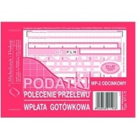 Polecenie przelewu/wp.got.2-odc.(100ark.) z potwierdzeniem formularz do nadruku, offset / F-111-2 / A4