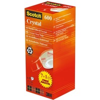Scotch Tama Crystal, Zestaw 8 tam w kartonowym podajniku, 19 mm x 33 m